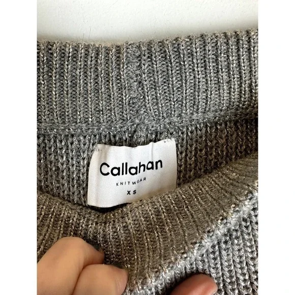 NWT Callahan Knitwear Winona Short Gray size XS - Picture 3 of 5